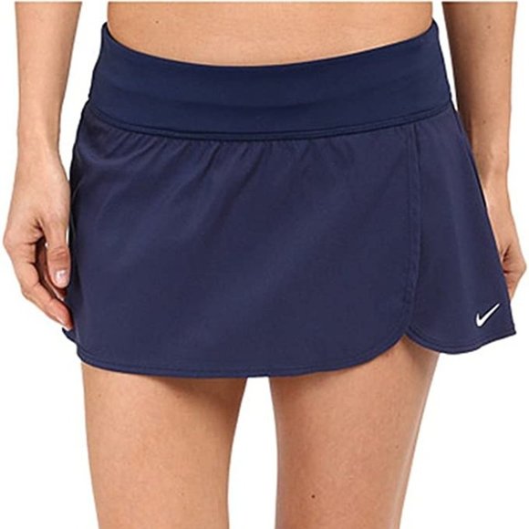 Nike Nessa391 Swim Boardskirt Bottom Skort Navy - Picture 1 of 4